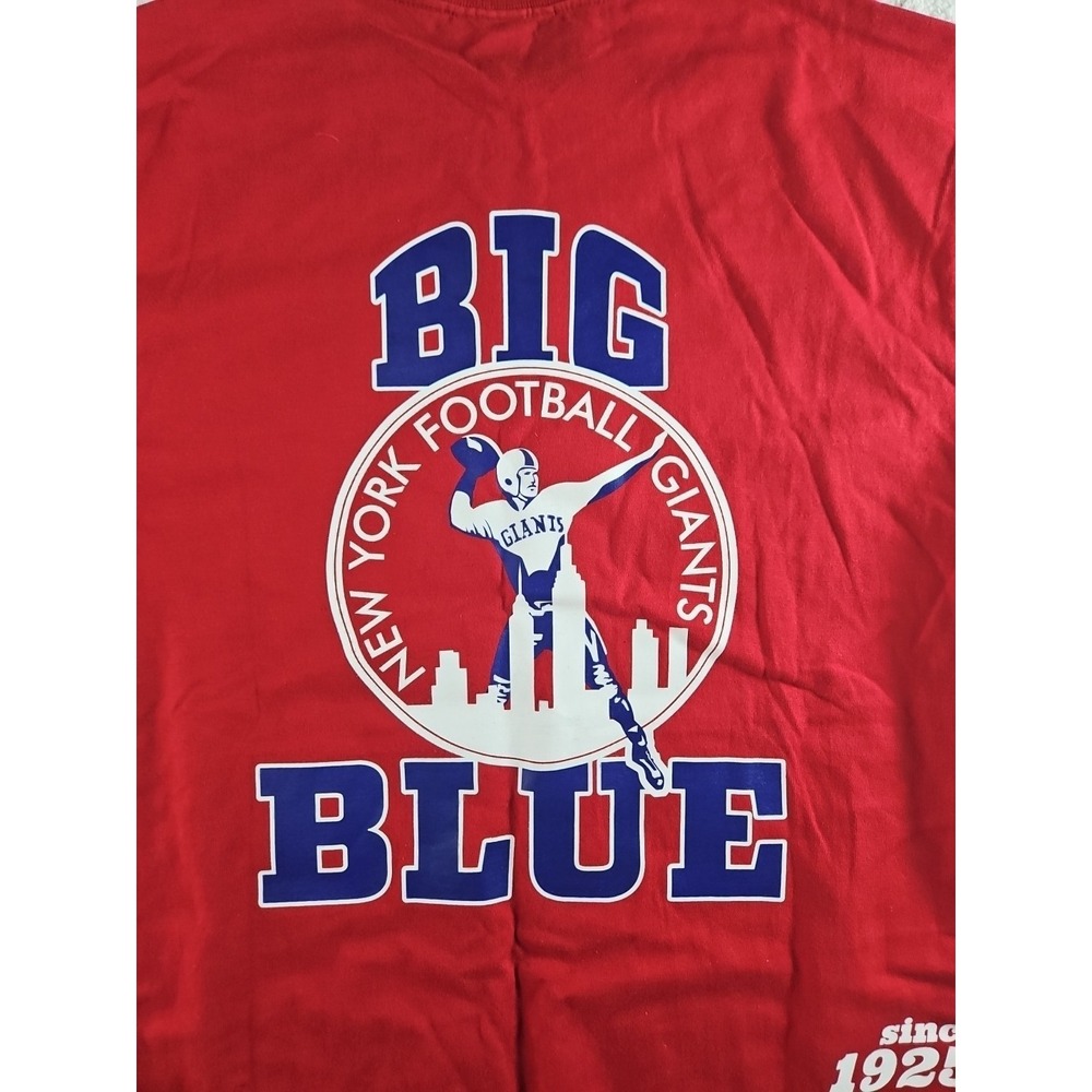 Mitchell & Ness New York Giants Red NFL Team Origins Shirt - Men's Large - Picture 10 of 11